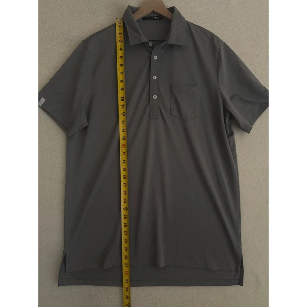 RLX Ralph Lauren Polo Shirt Mens Large Gray The Phoenician Golf Performance